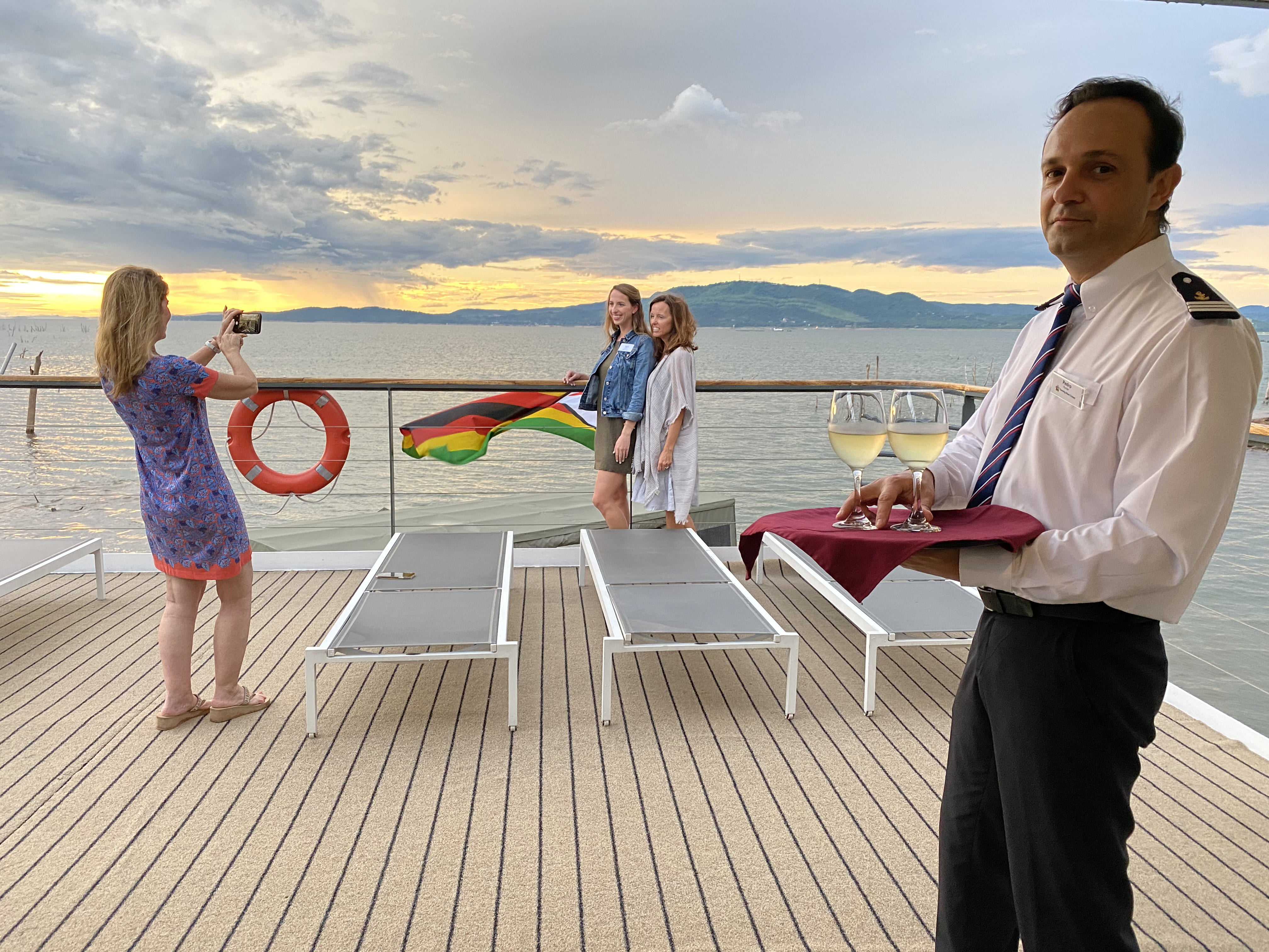 Sun deck with views